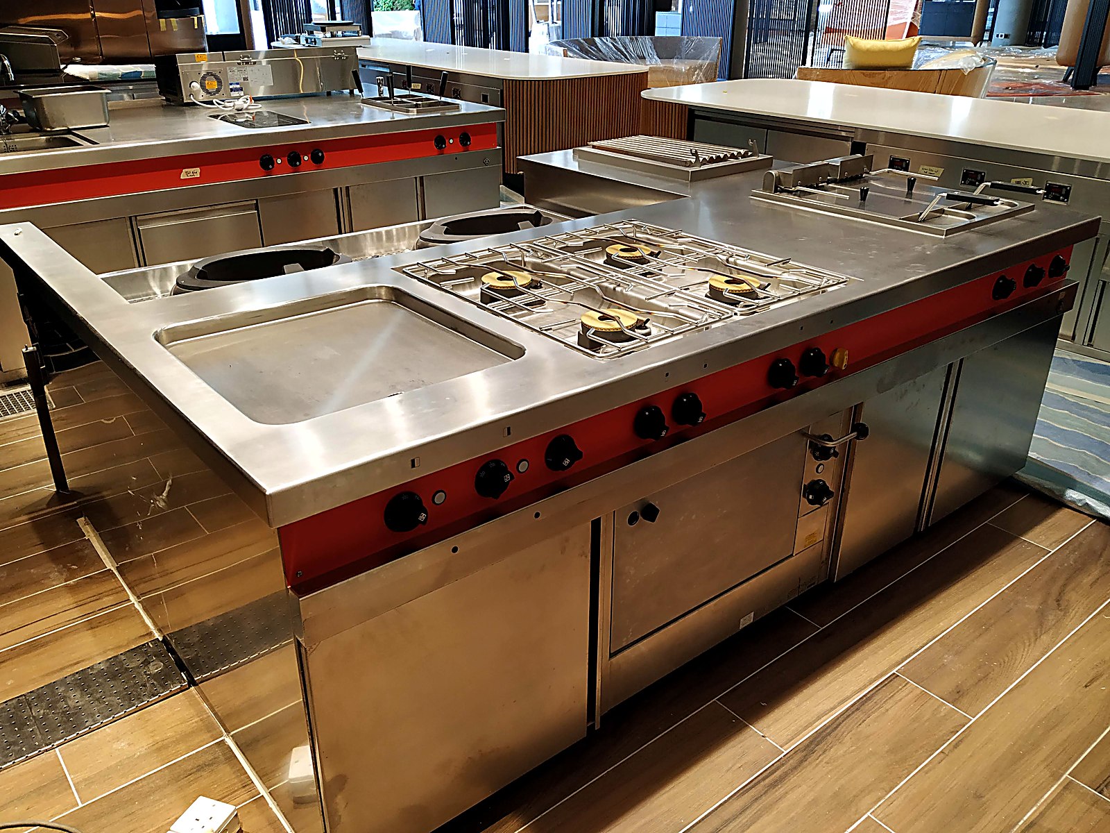 EQ Open Kitchen Cooking Block commercial kitchen project by TPO Kitchen